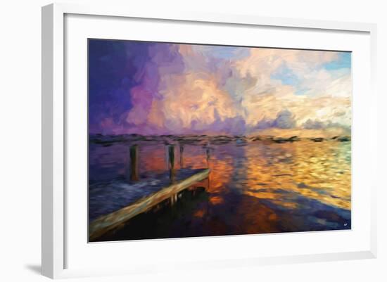 Mysterious Sunset II - In the Style of Oil Painting-Philippe Hugonnard-Framed Giclee Print