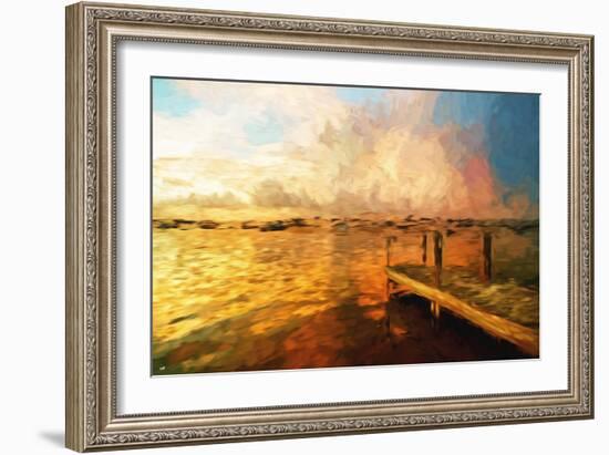 Mysterious Sunset III - In the Style of Oil Painting-Philippe Hugonnard-Framed Giclee Print