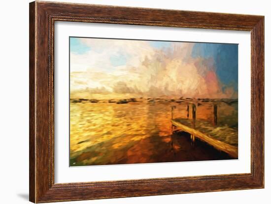 Mysterious Sunset III - In the Style of Oil Painting-Philippe Hugonnard-Framed Giclee Print