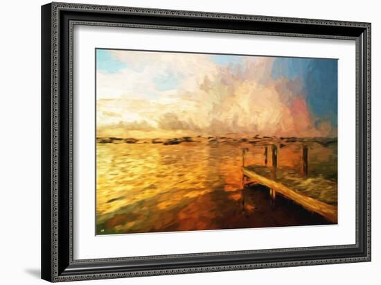 Mysterious Sunset III - In the Style of Oil Painting-Philippe Hugonnard-Framed Giclee Print