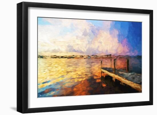 Mysterious Sunset - In the Style of Oil Painting-Philippe Hugonnard-Framed Premium Giclee Print