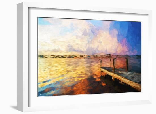 Mysterious Sunset - In the Style of Oil Painting-Philippe Hugonnard-Framed Premium Giclee Print