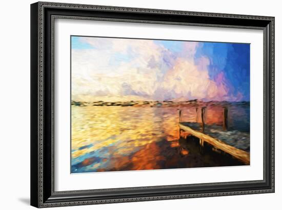 Mysterious Sunset - In the Style of Oil Painting-Philippe Hugonnard-Framed Premium Giclee Print