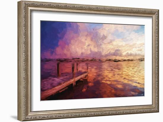 Mysterious Sunset IV - In the Style of Oil Painting-Philippe Hugonnard-Framed Giclee Print