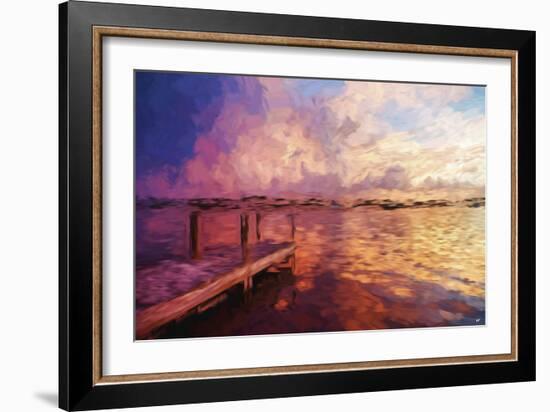 Mysterious Sunset IV - In the Style of Oil Painting-Philippe Hugonnard-Framed Giclee Print