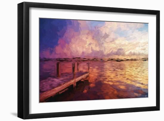 Mysterious Sunset IV - In the Style of Oil Painting-Philippe Hugonnard-Framed Giclee Print