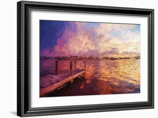 Mysterious Sunset IV - In the Style of Oil Painting-Philippe Hugonnard-Framed Giclee Print