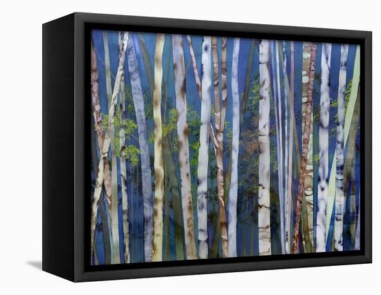 Mystery of Trees-Birches-Sharon Pitts-Framed Premier Image Canvas