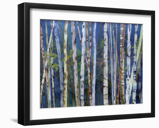 Mystery of Trees-Birches-Sharon Pitts-Framed Giclee Print