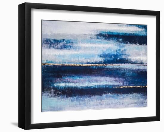 Mystic blue II-Hyunah Kim-Framed Art Print