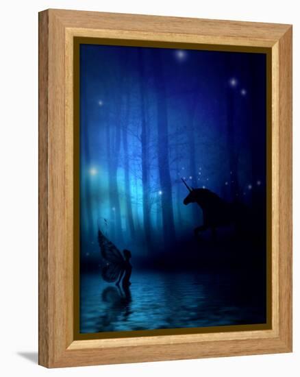 Mystic Forest-Julie Fain-Framed Stretched Canvas