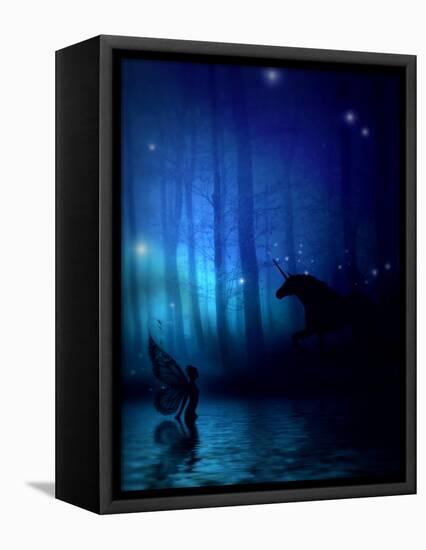 Mystic Forest-Julie Fain-Framed Stretched Canvas