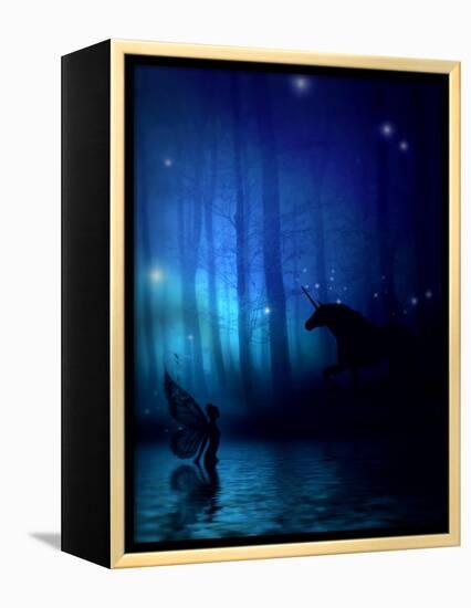 Mystic Forest-Julie Fain-Framed Stretched Canvas