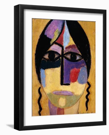 Mystic Head: Ravenwings Iv; Mysticher Kopf: Rabenflugel IV, 1918-Alexej Von Jawlensky-Framed Giclee Print