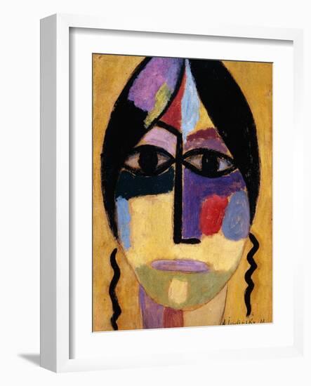 Mystic Head: Ravenwings Iv; Mysticher Kopf: Rabenflugel IV, 1918-Alexej Von Jawlensky-Framed Giclee Print