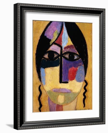 Mystic Head: Ravenwings Iv; Mysticher Kopf: Rabenflugel IV, 1918-Alexej Von Jawlensky-Framed Giclee Print