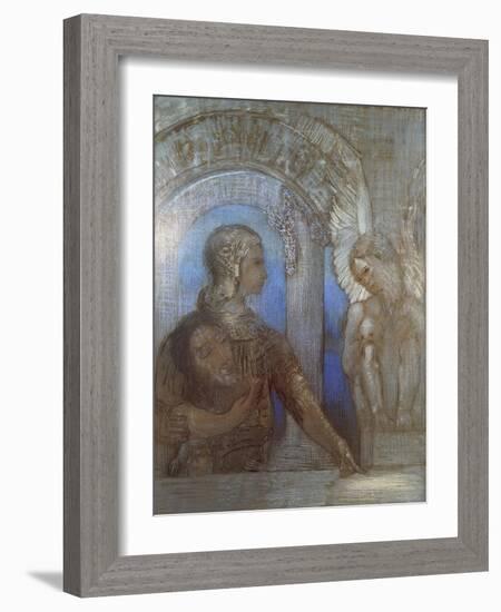 Mystic Knight-Odilon Redon-Framed Giclee Print