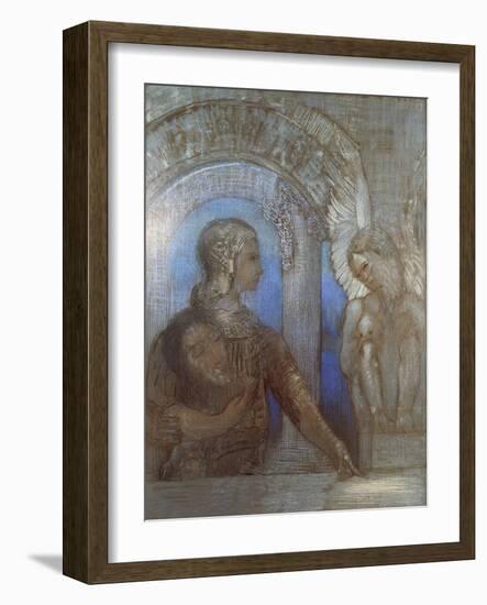 Mystic Knight-Odilon Redon-Framed Giclee Print