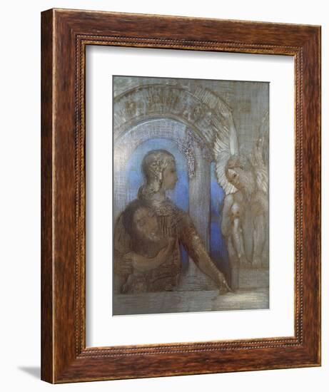 Mystic Knight-Odilon Redon-Framed Giclee Print