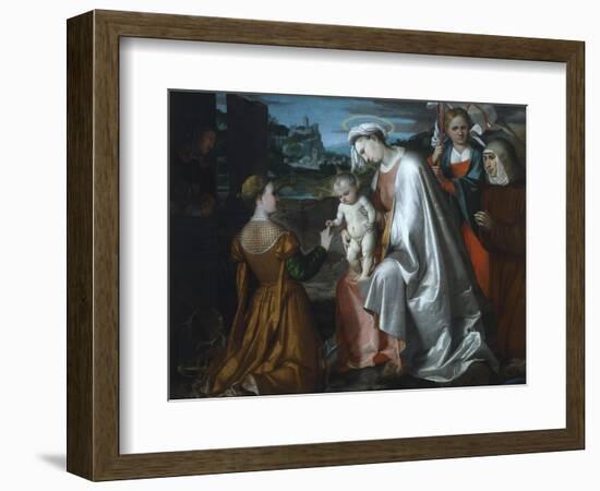 Mystic Marriage of Saint Catherine in the Presence of Saints Ursula-null-Framed Giclee Print