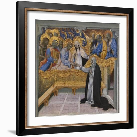 Mystic Marriage of Saint Catherine of Siena-Giovanni di Paolo-Framed Art Print