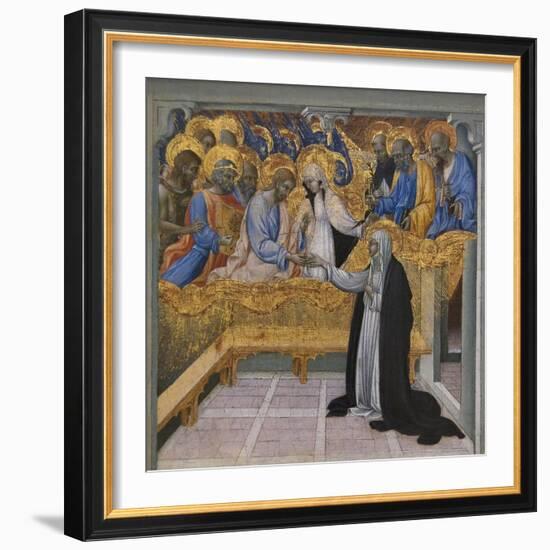 Mystic Marriage of Saint Catherine of Siena-Giovanni di Paolo-Framed Art Print