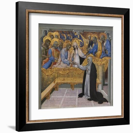 Mystic Marriage of Saint Catherine of Siena-Giovanni di Paolo-Framed Art Print