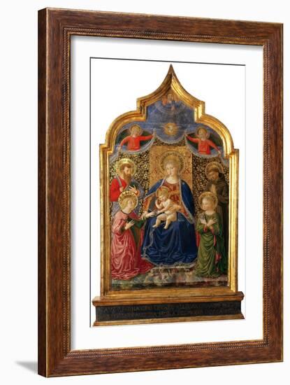 Mystic Marriage of Saint Catherine-Benozzo Gozzoli-Framed Giclee Print