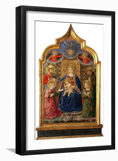 Mystic Marriage of Saint Catherine-Benozzo Gozzoli-Framed Giclee Print