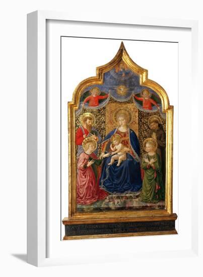 Mystic Marriage of Saint Catherine-Benozzo Gozzoli-Framed Giclee Print