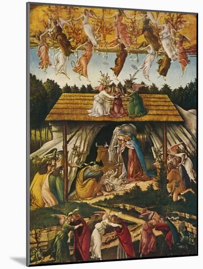 'Mystic Nativity', 1500, (1909)-Sandro Botticelli-Mounted Giclee Print