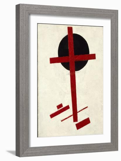 Mystic Suprematism (Black Cross on Red Oval) Par Malevich, Kasimir Severinovich (1878-1935), 1920-1-Kazimir Severinovich Malevich-Framed Giclee Print