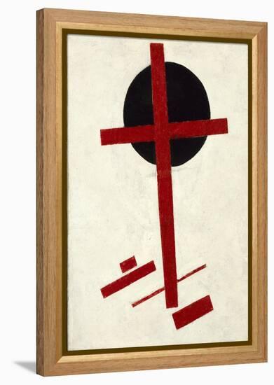 Mystic Suprematism (Black Cross on Red Oval) Par Malevich, Kasimir Severinovich (1878-1935), 1920-1-Kazimir Severinovich Malevich-Framed Premier Image Canvas