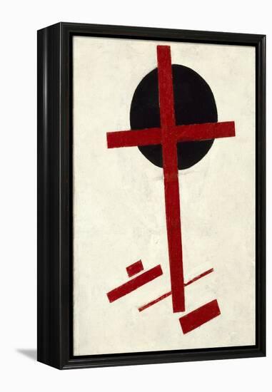 Mystic Suprematism (Black Cross on Red Oval) Par Malevich, Kasimir Severinovich (1878-1935), 1920-1-Kazimir Severinovich Malevich-Framed Premier Image Canvas