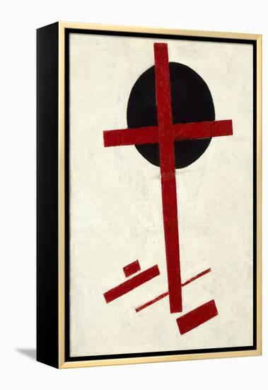 Mystic Suprematism (Black Cross on Red Oval) Par Malevich, Kasimir Severinovich (1878-1935), 1920-1-Kazimir Severinovich Malevich-Framed Premier Image Canvas