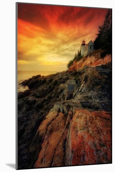 Mystical Bass Harbor Lighthouse, Acadia National Park-Vincent James-Mounted Photographic Print