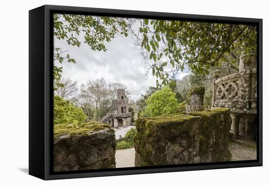 Mystical Constructions of Romanesque Gothic and Renaissance Style Inside Park Quinta Da Regaleira-Roberto Moiola-Framed Premier Image Canvas