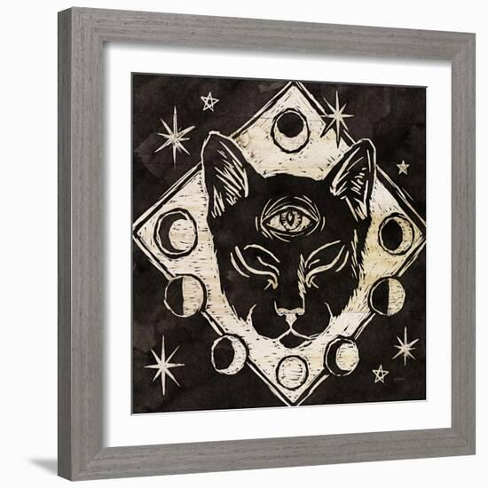 Mystical Halloween Wood IV-Mary Urban-Framed Art Print