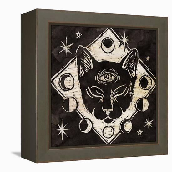 Mystical Halloween Wood IV-Mary Urban-Framed Stretched Canvas