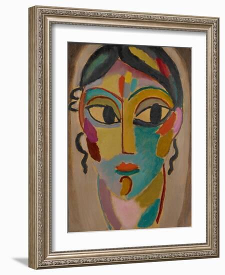 Mystical Head: Head of a Girl, 1918-Alexej Von Jawlensky-Framed Giclee Print