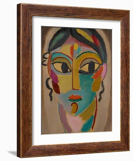 Mystical Head: Head of a Girl, 1918-Alexej Von Jawlensky-Framed Giclee Print