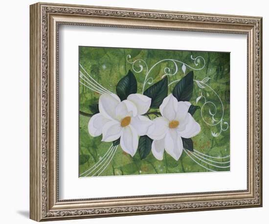 Mystical Magnolias II-Herb Dickinson-Framed Photographic Print