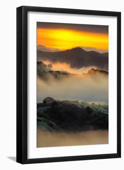 Mystical Morning Mist & Sunrise Light, Oakland Bay Area-Vincent James-Framed Photographic Print