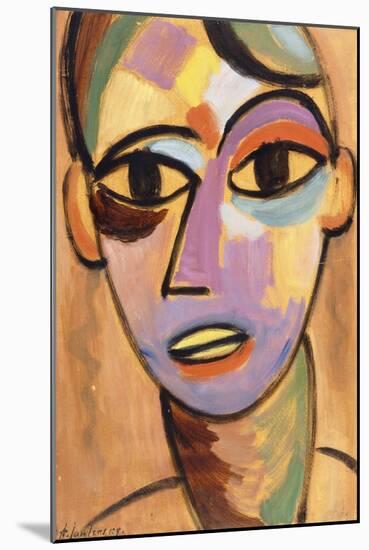 Mysticher Kopf: Jungling I, C.1917-Alexej Von Jawlensky-Mounted Giclee Print