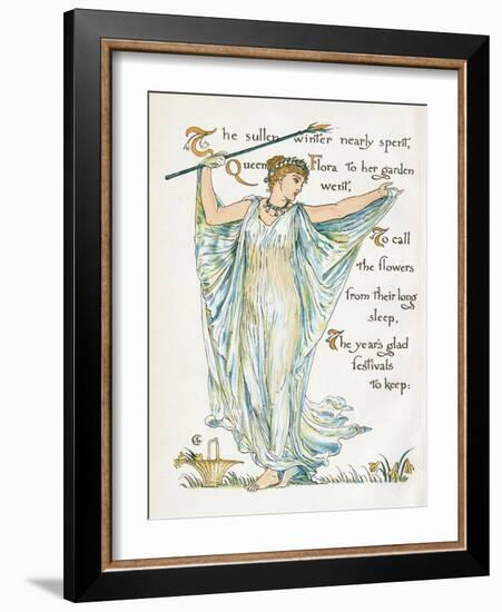 Myth, Flora-Walter Crane-Framed Photographic Print