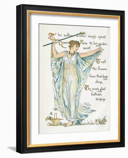 Myth, Flora-Walter Crane-Framed Photographic Print