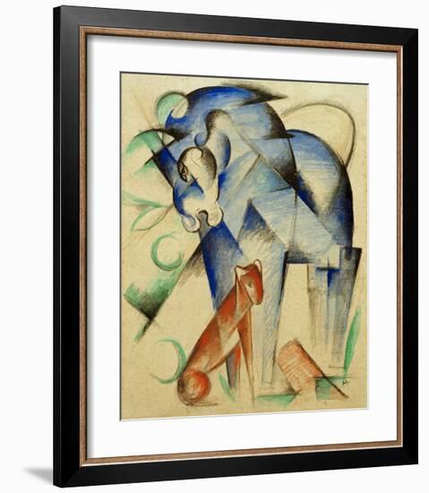 Mythical Creatures Horse and Dog-Franz Marc-Framed Giclee Print