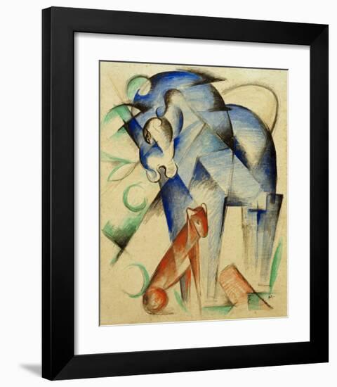 Mythical Creatures Horse and Dog-Franz Marc-Framed Giclee Print