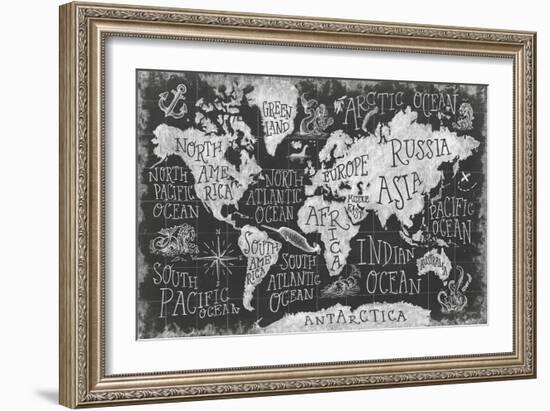 Mythical Map I-Mary Urban-Framed Art Print