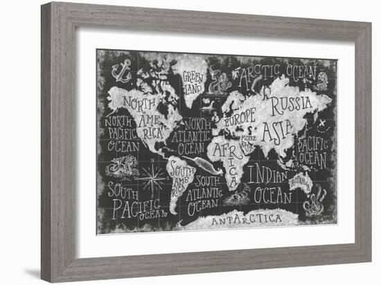 Mythical Map I-Mary Urban-Framed Art Print